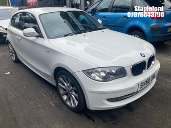 Location: Stapleford - 2010 BMW 116I SPORT 3 Door Hatchback REG: SV60URL, Keys: Yes, MOT Expiry date: 07/04/2026, 1995 Petrol, 6 Speed Manual Petrol, Former Keepers: 7