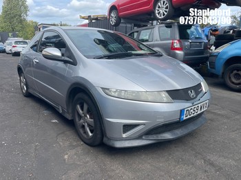 Location: Stapleford - 2009 HONDA CIVIC TYPE S I-VTEC 3 Door Hatchback REG: DG59WVX, Keys: Yes, MOT Expiry date: 12/11/2026, 1339 Petrol, 6 Speed Manual Petrol, Former Keepers: 6