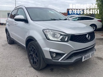 Location: Nottingham - 2016 SSANGYONG KORANDO ELX 4X4 ESTATE REG: RK66VXV, 2157cc DIESEL, 6 SPEED MANUAL DIESEL, Former Keepers: 3, Keys: Yes, MOT Expiry date: 14/11/2026