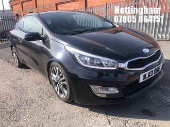 Location: Nottingham - 2013 KIA PROCEED SE ECODYNAMICS CRDI 3 DOOR HATCHBACK REG: WJ13OBE, 1582 DIESEL, MANUAL, Former Keepers: 5, Keys: Yes, MOT Expiry date: 21/05/2027