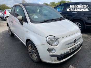 Location: Manchester - 2014 FIAT 500 LOUNGE 3 Door Hatchback REG: YT64ZLY, 1242cc Petrol, 5 Speed Manual Petrol, Former Keepers: 1, Keys: No, MOT Expiry date: 04/10/2022