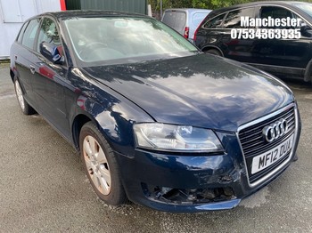 Location: Manchester - 2012 AUDI A3 TDI 5 Door Hatchback REG: MF12DUA, 1598cc Diesel, 5 Speed Manual Diesel, Former Keepers: 6, Keys: No, MOT Expiry date: 28/11/2026