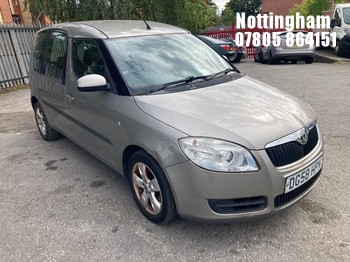 Location: Nottingham - 2008 SKODA ROOMSTER 2 16V 105 A MPV REG: DG58HPN, 1598cc PETROL, 6 SPEED AUTO PETROL, Former Keepers: 3, Keys: Yes, MOT Expiry date: 25/09/2026