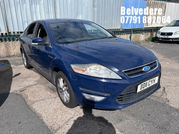 Location: BELVEDERE - 2011 FORD MONDEO ZETEC TDCI 140 5 Door Hatchback REG: BD11CYH, 1997cc Diesel, 6 Speed Manual Diesel, Former Keepers: 4, Keys: No, MOT: Expiry date12/08/2026