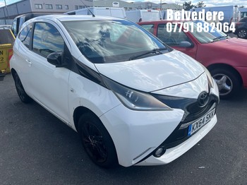 Location: BELVEDERE - 2014 TOYOTA AYGO X-PRESSION VVT-I 3 Door Hatchback REG: KX64SKK, 998cc Petrol, 5 Speed Manual Petrol, Former Keepers: 5, Keys: No, MOT Expiry date: 31/10/2026