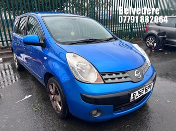 Location: Belvedere - 2008 NISSAN NOTE TEKNA AUTO MPV REG: BJ58BPY, Keys: No, MOT Expiry date: 01/10/2025, 1598 Petrol, 4 Speed Auto Petrol, Former Keepers: 8
