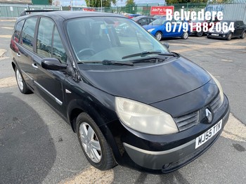 Location: Belvedere - 2005 RENAULT GR SCENIC D-QUE DCI106 E4 MPV REG: MJ55TTK, Keys: No, MOT Expiry date: 22.12.2022, 1461 Diesel, 6 Speed Manual Diesel, Former Keepers: 4