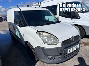 Location: Belvedere - 2012 FIAT DOBLO 16V MULTIJET SWB Panel Van REG: WP12YEL, Keys: No, MOT Expiry date: 29/03/2025, 1248 Diesel, 5 Speed Manual Diesel, Former Keepers: 11