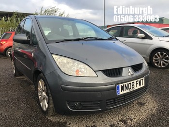 Location: Edinburgh - 2008 MITSUBISHI COLT CZ2 5 Door Hatchback REG: WN08FWT, Keys: Yes, MOT Expiry date: 14/05/2026, 1332 Petrol, 5 Speed Manual Petrol, Former Keepers: 4