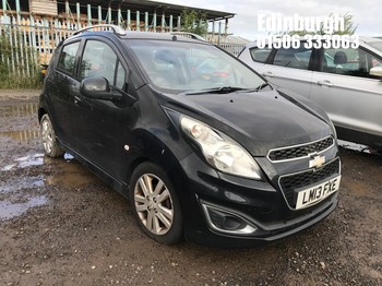 Location: Edinburgh - 2013 CHEVROLET SPARK LTZ 5 Door Hatchback REG: LM13FXE, Keys: No, MOT Expiry date: 16/02/2026, 1206 Petrol, 5 Speed Manual Petrol, Former Keepers: 4
