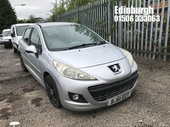 Location: Edinburgh - 2011 PEUGEOT 207 ACTIVE 5 Door Hatchback REG: BJ61OZT, Keys: No, MOT Expiry date: 06/08/2026, 1360 Petrol, 5 Speed Manual Petrol, Former Keepers: 5