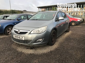 Location: Edinburgh - 2010 VAUXHALL ASTRA EXCLUSIV 113 5 Door Hatchback REG: DY10KLZ, Keys: No, MOT Expiry date: 02/05/2025, 1598 Petrol, 5 Speed Manual Petrol, Former Keepers: 8