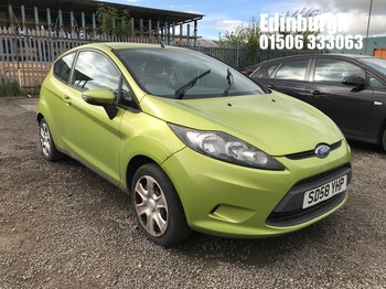 Location: Edinburgh - 2008 FORD FIESTA STYLE 82 3 Door Hatchback REG: SD58YHP, Keys: No, MOT Expiry date: 29/11/2025, 1242 Petrol, 5 Speed Manual Petrol, Former Keepers: 10