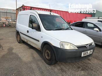 Location: Edinburgh - 2009 VAUXHALL COMBO 2000 CDTI Car Derived Van REG: SB09JZN, Keys: No, MOT Expiry date: 13/10/2026, 1248 Diesel, 5 Speed Manual Diesel, Former Keepers: 4