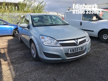 Location: Edinburgh - 2008 VAUXHALL ASTRA LIFE 5 Door Hatchback REG: KN58KBE, Keys: No, MOT Expiry date: 11/03/2026, 1364 Petrol, 5 Speed Manual Petrol, Former Keepers: 4