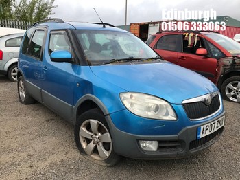 Location: Edinburgh - 2007 SKODA ROOMSTER SCOUT TDI MPV REG: AP07ZKV, Keys: No, MOT Expiry date: 10/11/2021, 1896 Diesel, 5 Speed Manual Diesel, Former Keepers: 6