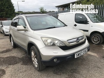 Location: Edinburgh - 2007 HONDA CR-V EX I-CTDI 5 Door Hatchback REG: SW57CXG, Keys: No, MOT Expiry date: 12/11/2026, 2204 Diesel, 6 Speed Manual Diesel, Former Keepers: 6