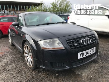 Location: Edinburgh - 2004 AUDI TT COUPE QUATTRO Coupe REG: YK04ETG, Keys: No, MOT Expiry date: 26/10/2024, 3189 Petrol, 6 Speed Auto Petrol, Former Keepers: 7
