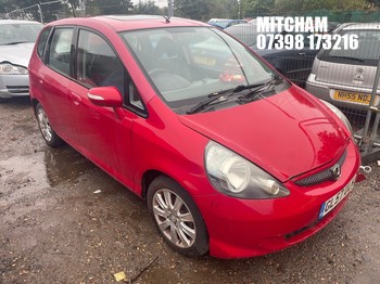 Location: Mitcham - 2007 HONDA JAZZ SE 5 Door Hatchback REG: GL57ULK, Keys: No, MOT Expiry date: 24/05/2024, 1339 Petrol, 5 Speed Manual Petrol, Former Keepers: 5