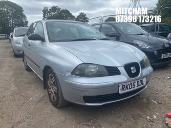 Location: Mitcham - 2005 SEAT IBIZA S AUTO 5 Door Hatchback REG: RK05DDL, Keys: No, MOT Expiry date: 02/11/2025, 1390 Petrol, 4 Speed Auto Petrol, Former Keepers: 4