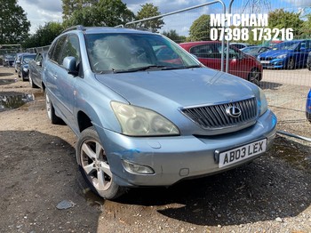 Location: Mitcham - 2003 LEXUS RX300 AUTO Estate REG: AB03LEX, Keys: No, MOT Expiry date: 05/06/2025, 2995 Petrol, AUTOMATIC, Former Keepers: 2