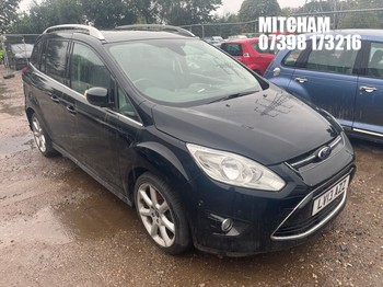 Location: Mitcham - 2013 FORD GRAND C-MAX TITANIUM TDCI MPV REG: LV13AZZ, Keys: No, MOT Expiry date: 05/03/2026, 1997 Diesel, 6 Speed Auto Diesel, Former Keepers: 2