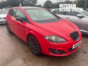 Location: Mitcham - 2012 SEAT LEON SE COPA TSI 5 Door Hatchback REG: KM12UET, Keys: No, MOT Expiry date: 15/05/2027, 1197 Petrol, 5 Speed Manual Petrol, Former Keepers: 6