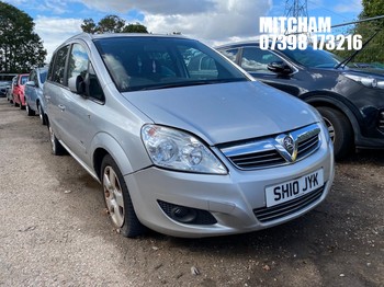 Location: Mitcham - 2010 VAUXHALL ZAFIRA SRI CDTI 150 A MPV REG: SH10JYK, Keys: No, MOT Expiry date: 19/07/2025, 1910 Diesel, 6 Speed Auto Diesel, Former Keepers: 5