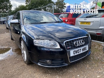 Location: Mitcham - 2007 AUDI A4 SE S LINE 4 Door Saloon REG: OV07HRG, Keys: No, MOT Expiry date: 20/03/2027, 1984 Petrol, 6 Speed Manual Petrol, Former Keepers: 5