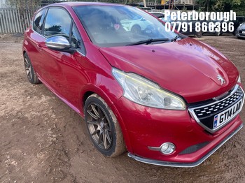 Location: Peterborough - 2014 PEUGEOT 208 GTI THP 3 DOOR HATCHBACK REG: GT14LAD, 1598 PETROL, MANUAL, Former Keepers: 5, Keys: Yes, MOT Expiry date: 22/03/2027