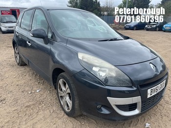 Location: Peterborough - 2011 RENAULT SCENIC DYNAMIQUE TOMTOM D MPV REG: BV61GKX, Keys: No, MOT Expiry date: 01/01/2027, 1461 Diesel, 6 Speed Manual Diesel, Former Keepers: 8