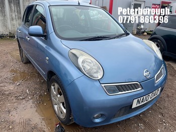 Location: Peterborough - 2010 NISSAN MICRA N-TEC 5 Door Hatchback REG: NA10OAD, Keys: No, MOT Expiry date: 03/06/2026, 1240 Petrol, 5 Speed Manual Petrol, Former Keepers: 8