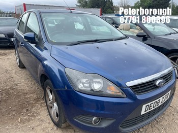 Location: Peterborough - 2008 FORD FOCUS ZETEC 100 5 Door Hatchback REG: DE08ZZR, Keys: No, MOT Expiry date: 15/12/2026, 1596 Petrol, 5 Speed Manual Petrol, Former Keepers: 5