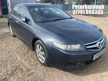 Location: Peterborough - 2006 HONDA ACCORD EX I-VTEC AUTO 4 Door Saloon REG: GP06WVY, Keys: No, MOT Expiry date: 05/11/2025, 1998 Petrol, 5 Speed Auto Petrol, Former Keepers: 7