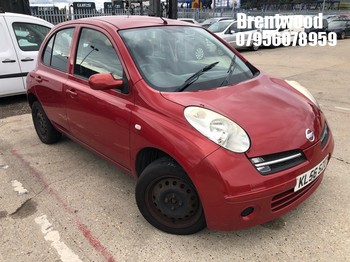 Location: Brentwood - 2007 NISSAN MICRA SPIRITA 5 Door Hatchback REG: KL56SZU, Keys: No, MOT Expiry date: 08.07.2026, 1240 Petrol, 5 Speed Manual Petrol, Former Keepers: 5