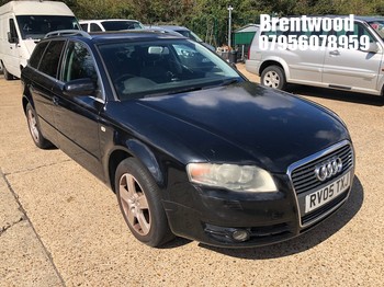 Location: Brentwood - 2005 AUDI A4 SE T FSI CVT Estate REG: RV05TXJ, Keys: No, MOT Expiry date: 12/12/2026, 1984 Petrol, Variable Speed Auto Petrol, Former Keepers: 6