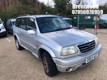 Location: Brentwood - 2003 SUZUKI GRAND VITARA XL-7 V6 AUTO Estate REG: GR03AEZ, Keys: No, MOT Expiry date: 05/02/2026, 2736 Petrol, 4 Speed Auto Petrol, Former Keepers: 6