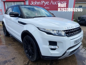 Location: Hull - 2012 LAND ROVER RANGE ROVER EVOQUE DYNAMI ESTATE REG: R800DSM, 2179cc DIESEL, 6 SPEED AUTO DIESEL, Former Keepers: 4, Keys: Yes, MOT Expiry date: 23/06/2027