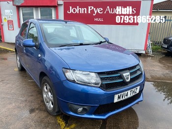 Location: Hull - 2014 DACIA SANDERO LAUREATE 5 Door Hatchback REG: MV14THZ, Keys: No, MOT Expiry date: 24/06/2027, 1149 Petrol, 5 Speed Manual Petrol, Former Keepers: 5