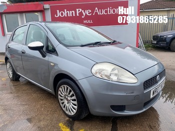 Location: Hull - 2007 FIAT GRANDE PUNTO ACTIVE 65 5 Door Hatchback REG: WR07NXM, Keys: No, MOT Expiry date: 26/11/2026, 1242 Petrol, 5 Speed Manual Petrol, Former Keepers: 9