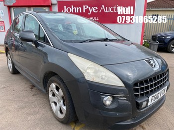 Location: Hull - 2010 PEUGEOT 3008 SPORT 120 5 Door Hatchback REG: FG10VTN, Keys: No, MOT Expiry date: 15/04/2026, 1598 Petrol, 5 Speed Manual Petrol, Former Keepers: 7
