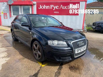 Location: Hull - 2007 AUDI A3 SE TDI 5 Door Hatchback REG: SP57UYG, Keys: No, MOT Expiry date: 19/02/2026, 1968 Diesel, 6 Speed Manual Diesel, Former Keepers: 11