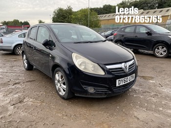 Location: Leeds - 2010 VAUXHALL CORSA SE 5 Door Hatchback REG: DY60UTN, Keys: No, MOT Expiry date: 01-09-2026, 1229 Petrol, 5 Speed Manual Petrol, Former Keepers: 8