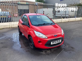 Location: HAYES / HEATHROW - 2014 FORD KA STUDIO 3 Door Hatchback REG: RF14BJE, 1242cc Petrol, 5 Speed Manual Petrol, Former Keepers: 5, Keys: No, MOT: Expiry date26/06/2026