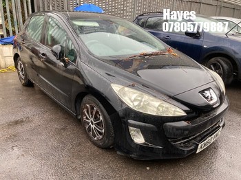 Location: Hayes - 2010 PEUGEOT 308 S 5 Door Hatchback REG: KM60VWC, Keys: No, MOT Expiry date: 03/09/2025, 1397 Petrol, 5 Speed Manual Petrol, Former Keepers: 9