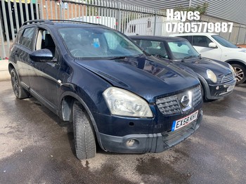 Location: Hayes - 2008 NISSAN QASHQAI TEKNA 2WD 5 Door Hatchback REG: EX58KHT, Keys: No, MOT Expiry date: 11/04/2024, 1598 Petrol, 5 Speed Manual Petrol, Former Keepers: 5