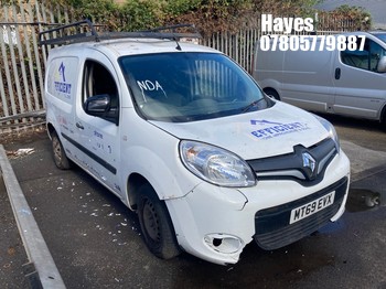 Location: Hayes - 2019 RENAULT KANGOO ML19 B-SNESS+ ENER Car Derived Van REG: MT69EVX, Keys: No, MOT Expiry date: 21/08/2025, 1461 Diesel, 6 Speed Manual Diesel, Former Keepers: 3
