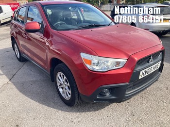 Location: Nottingham - 2010 MITSUBISHI ASX 2 CLEAR TEC 5 DOOR HATCHBACK REG: HW60HKE, 1590cc PETROL, 5 SPEED MANUAL PETROL, Former Keepers: 2, Keys: Yes, MOT Expiry date: 18/08/2026