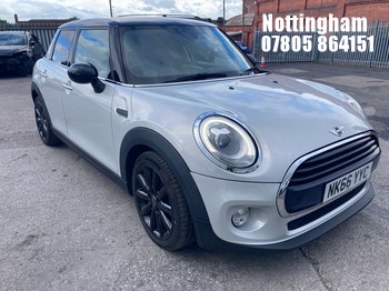 Location: Nottingham - 2016 MINI COOPER 5 DOOR HATCHBACK REG: NK66YYC, 1499cc PETROL, 6 SPEED MANUAL PETROL, Former Keepers: 2, Keys: Yes, MOT Expiry date: 24/07/2027
