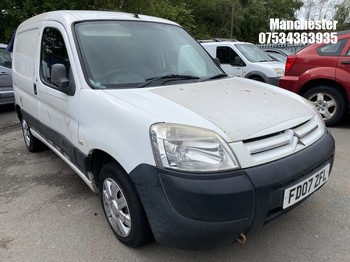 Location: Manchester - 2007 CITROEN BERLINGO 600 HDI LX 75 Car Derived Van REG: FD07ZFL, 1598cc Diesel, 5 Speed Manual Diesel, Former Keepers: 10, Keys: No, MOT Expiry date: 27/11/2026